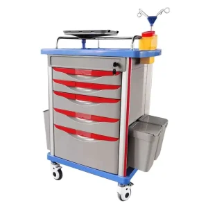 Emergency Nursing Trolley for Hospitals and Clinics Medical Cart Furniture