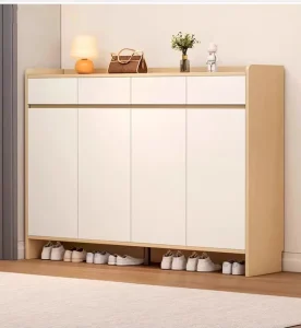 Entrance Modern Wooden Shoe Storage Cabinet with Drawer