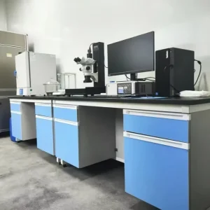 Epoxy Countertop Electronic Lab Table Wall Bench for University Electronic Research Lab