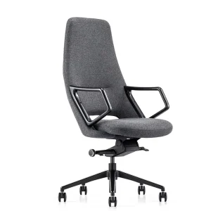 Ergonomic Adjustable Leather Desk Chair Silent Rolling Caster High Density Foam Cushion CEO Leather Office Chair for Home Office
