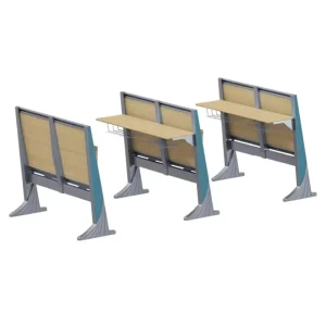 Ergonomic Aluminum Lecture Hall Furniture Set Foldable Student Table and Chair for Home Office University Hospital