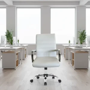 Ergonomic Comfortable PU Leather High Quality PC Computer Adjustable 360 Swivel Traditional Office Chair