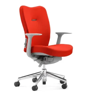 Ergonomic Contemporary Fabric Office Chair Adjustable Height Lumbar Support Swivel Rolling 5 Year Warranty Executive Home Office