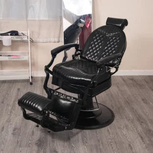 Ergonomic Design 360 Degree Rotation Hydraulic Lift Premium Barber Chair for Professional Salons