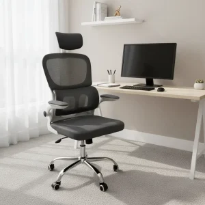 Ergonomic Executive Office Chair Full Mesh Fabric Recliner Adjustable Headrest Swivel Feature Colorful Modern Mesh Office Chair