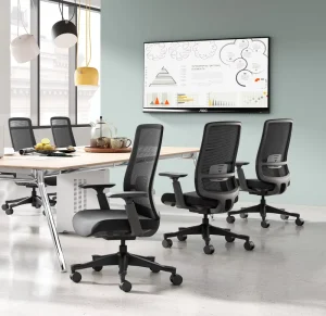 Ergonomic Executive Office Chair with Adjustable Headrest Swivel Base Modern Design Home Commercial Use Factory Direct