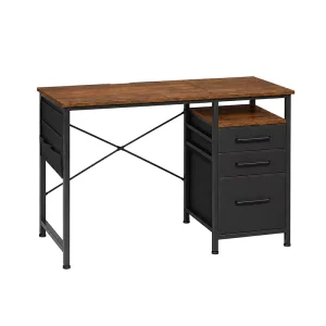 Ergonomic Gaming Computer Desk for PC Monitor Keyboard Console and Home Office Use