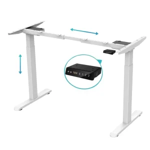 Ergonomic Healthy Office Computer Desk Dual Motor Adjustable Height Standing Desk with Modern Design Sit-Stand Option