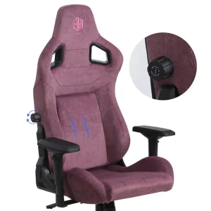 Ergonomic High Back Racing Style Office Gaming Chair Lumbar Cushion Swivel Rocker Nylon Fabric