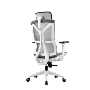 Ergonomic Industrial Mesh Revolving Chair with Steel Frame and Nylon Fabric