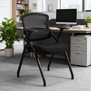 Ergonomic Iron Executive Office Chair with Modern Design Multi-Color Foldable Back Support for Conference Use
