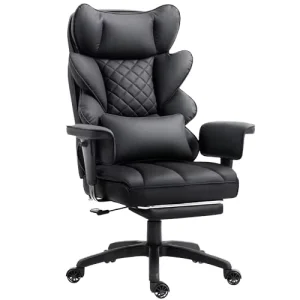 Ergonomic Leather Executive Office Chair Modern Design for Home Office Living Room Comfortable Swivel Waterproof Staff Chair