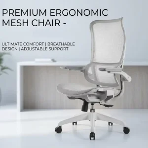 Ergonomic Mesh Office Chair Adjustable Chair with Lumbar Executive Conference and Office Chair Minimalist Style Modern