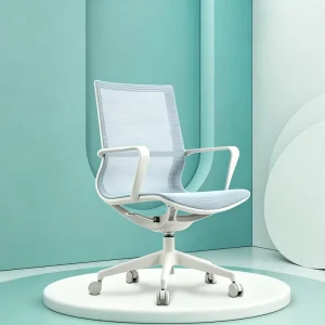 Ergonomic Mesh Office Chair Integrated One-Piece Armrest Frame Swivel Workstation Chair for Office Hotel Startup Bulk Project