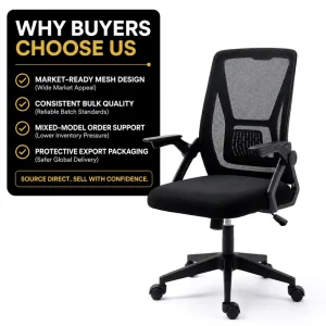 Ergonomic Mesh Office Chair with Lumbar Support Comfortable Swivel Computer Desk Chair for Home Office