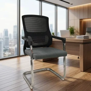 Ergonomic Mesh Reception Desk Customer Office Chair with Mid Back