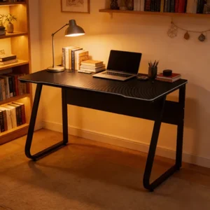 Ergonomic Metal Legs Thickened MDF Steel Pipe Sturdy Durable Single Home Workstation Gaming Desk