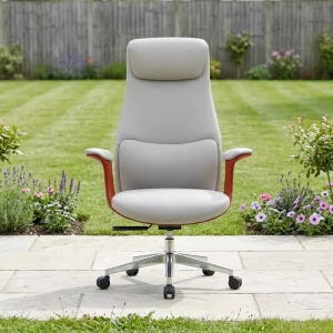 Ergonomic Mid Back PU Leather Swivel Office Chair Adjustable Height Staff Working Chair