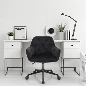 Ergonomic Modern Commercial Office Chair with 360 Degree Swivel Height Adjustable Recliner for Office Meetings and Study