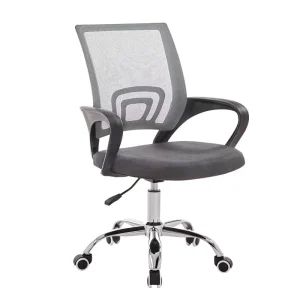 Ergonomic Modern Executive Adjustable Rolling Swivel Chair Low Back Stainless Steel Frame Mesh Seat CE Certified Office