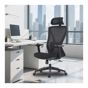 Ergonomic Modern Executive Rotary Office Chair with Adjustable Headrest and Mesh 3 Year Warranty for Home School & Hotel Use