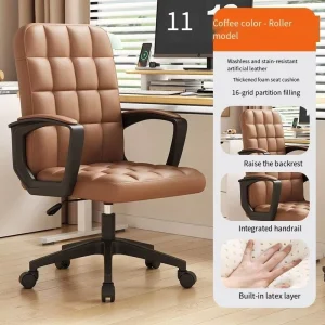 Ergonomic Modern Foldable Swivel Office Chairs Customizable Arch Back Design for Conference Rooms and Home Desk Use