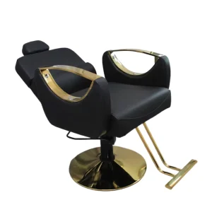 Ergonomic Modern Height Adjustable Barber Chair with 360 Degree Rotation Durable Steel Salon Furniture for Workshop Use