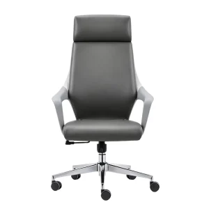Ergonomic Modern Office Chair with PU Leather and Adjustable Height Base