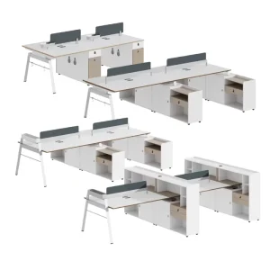 Ergonomic Modern Office Desk Workstations Modular 4 6 Person Desks Open Employee Workstations for Desk Office Furniture