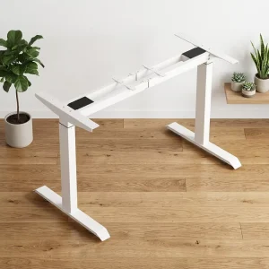 Ergonomic Motorized Office Furniture Dual Motor Height Adjustable Sit Stand Desk Customizable