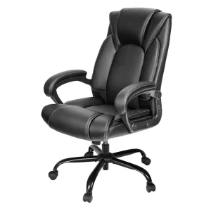 Ergonomic Office Chair 500lbs High Back PU Leather Executive Chair Heavy Duty Big and Tall Office Chair for Back Pain