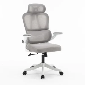 Ergonomic Office Chair Full Mesh Fabric Recliner With Adjustable Headrest and Swivel Feature Cheapest Modern Office White Chair