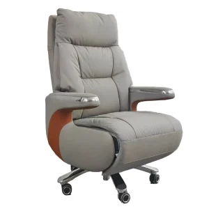 Ergonomic Office Chairs Boss Chair Office Leather Maximum Load Capacity 300 kg Metal Chassis for CEO Usage