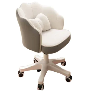 Ergonomic PU Leather Office Chair Adjustable Swivel Executive Desk Chair Stainless Steel Frame for Home Office