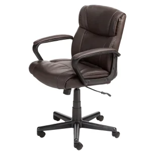 Ergonomic PVC Office Chair for Office Executive Chair with 360 Degree Rotation