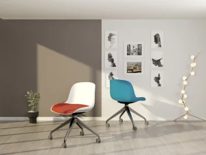Ergonomic Plastic Meeting Chair Space Efficient Stacking Chair for Event Seating