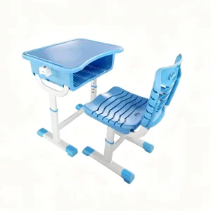 Ergonomic Plastic Student Classroom Desk Chair Set Modern Design Height Adjustable Features for Schools Factory Direct Bulk