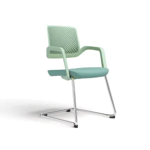 Ergonomic Public Chair With Straps and Armrests in Mesh Office Chair Reception Chair Visitor Chair Employee Office Chair