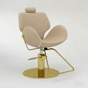Ergonomic Reclining Height Adjustable Barber Chair Synthetic Leather 360 Degree Swivel Hydraulic Pump for Beauty Salons Schools