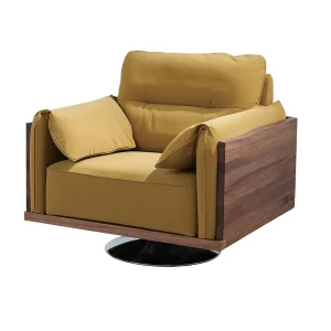 Ergonomic Sofa Chair Armrest Rolling Swivel Adjustable Comfortable Sofa with Solid Wooden Frame Live Edge for Hotel and Mall Use