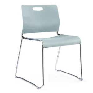 Ergonomic Stackable Conference Chair Non Slip Sled Base Metal Frame Visitor Guest Seating for Meeting and Training Rooms