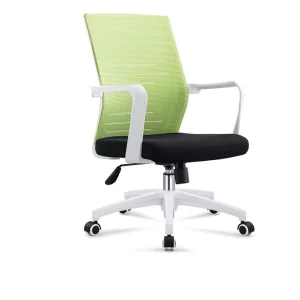 Ergonomic Swivel Office Chair with Headrest Metal Base for Home Office School Dining Hotel Living Room Boss Chair Style