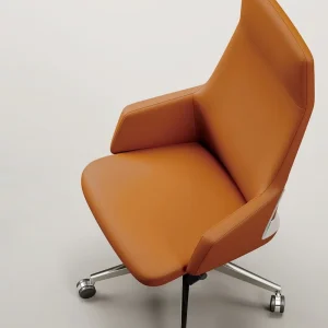 Ergonomic Task Chair Adjustable Office Chair Silicone Upholstery Swivel Desk Chair