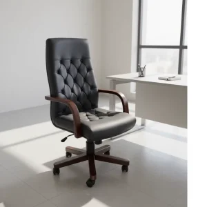 Ergonomically Comfortable Modern Executive Office Chair Durable PU Leather Adjustable Height Foldable Home Office Living Bedroom