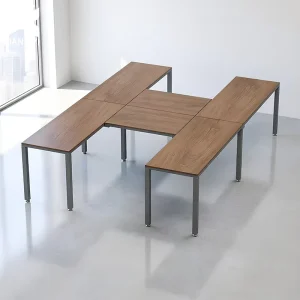 Escritorio En H 300x210x75cm Office Desk 2 Seater Set Escritorio De Oficina Para Exportacion a Mexico Y Chile Office Furniture