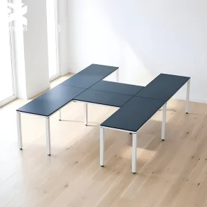 Escritorio En H 300x210x75cm Office Desk 2 Seater Set Escritorio Grande Para Oficina De Planta Abierta Moderno Office Furniture
