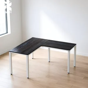 Escritorio En L 150x150x75cm Office Table Intelligent Cable Tray Long Office Table for Wire Free Look Office Furniture