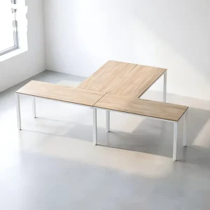 Escritorio En T 2 Personas Office Desk 300x150x75cm Office Table Cubicle Modular De Espacio Abierto Para Workstation for Rooms