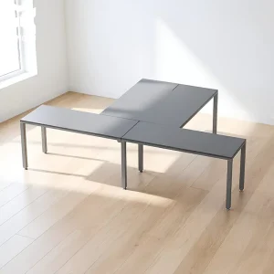 Escritorio En T Office Desk 300x150x75cm Office Table Cubicle Long Strip Workstation for Hybrid Working Office Desk