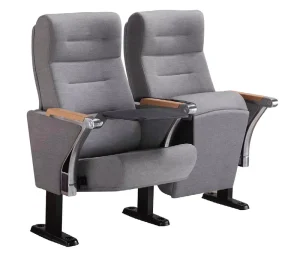 European American Trend Wooden Auditorium Chair Comfortable Foldable Adjustable Theater Furniture for School Hotel Hospital Use